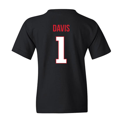 Rutgers - NCAA Men's Basketball : JaMichael Davis - Replica Shersey Youth T-Shirt-1