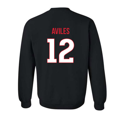 Rutgers - NCAA Men's Soccer : Lenny Aviles - Replica Shersey Crewneck Sweatshirt-1