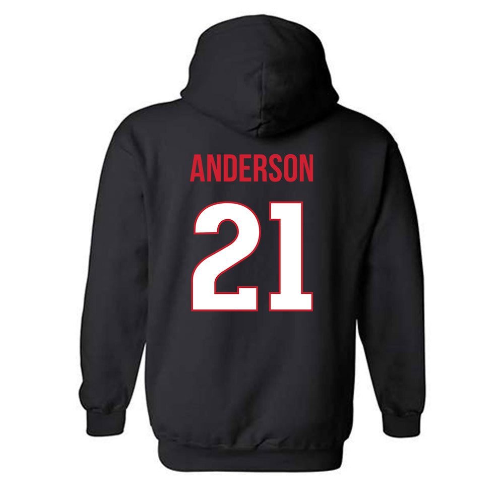 Rutgers - NCAA Football : Devonte Anderson - Replica Shersey Hooded Sweatshirt-1