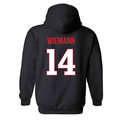 Rutgers - NCAA Women's Volleyball : Addison Wiemann - Replica Shersey Hooded Sweatshirt-1