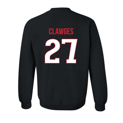 Rutgers - NCAA Football : Sage Clawges - Replica Shersey Crewneck Sweatshirt-1