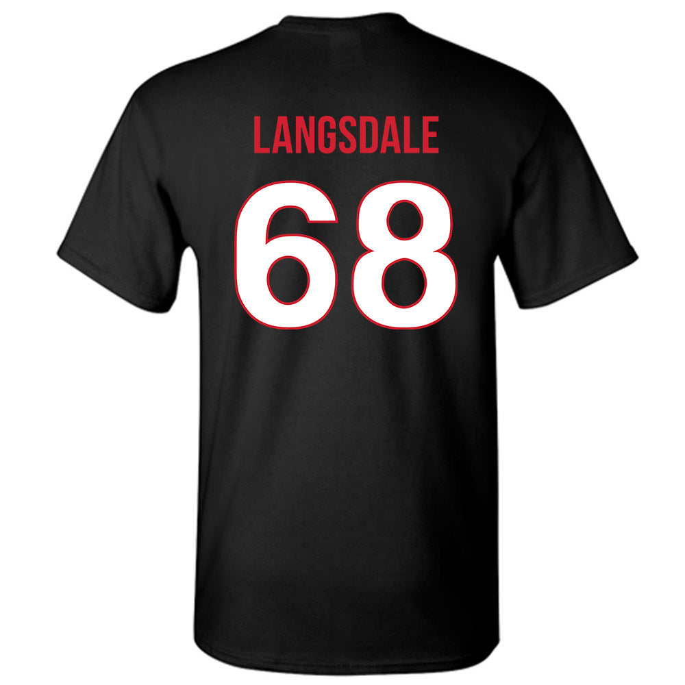 Rutgers - NCAA Football : Ryder Langsdale - Replica Shersey T-Shirt-1