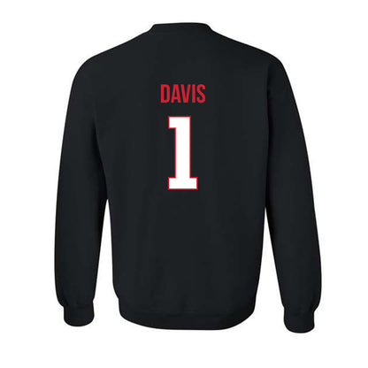 Rutgers - NCAA Men's Basketball : JaMichael Davis - Replica Shersey Crewneck Sweatshirt-1