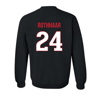 Rutgers - NCAA Football : Benjamin Rothhaar - Replica Shersey Crewneck Sweatshirt-1