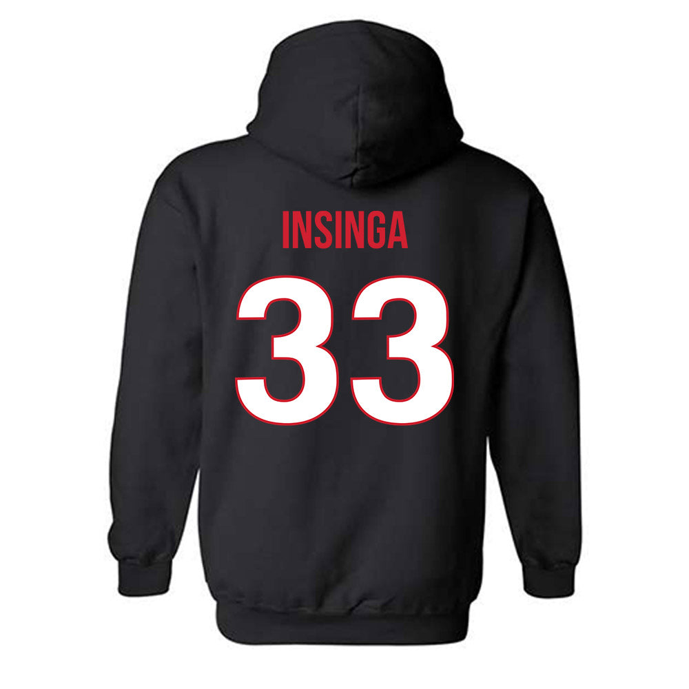 Rutgers - NCAA Football : John Insinga - Replica Shersey Hooded Sweatshirt-1