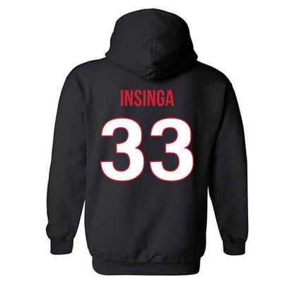 Rutgers - NCAA Football : John Insinga - Replica Shersey Hooded Sweatshirt-1