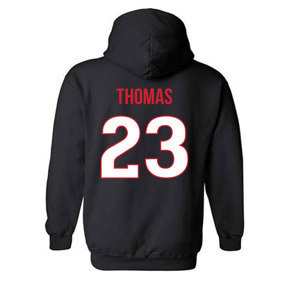 Rutgers - NCAA Women's Lacrosse : Charlee Thomas - Replica Shersey Hooded Sweatshirt-1