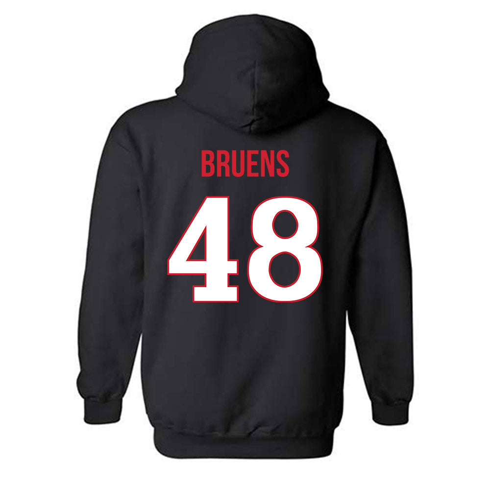 Rutgers - NCAA Football : Raedyn Bruens - Replica Shersey Hooded Sweatshirt-1
