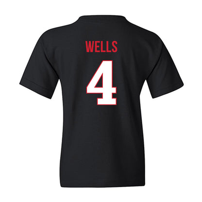 Rutgers - NCAA Baseball : Trey Wells - Replica Shersey Youth T-Shirt-1