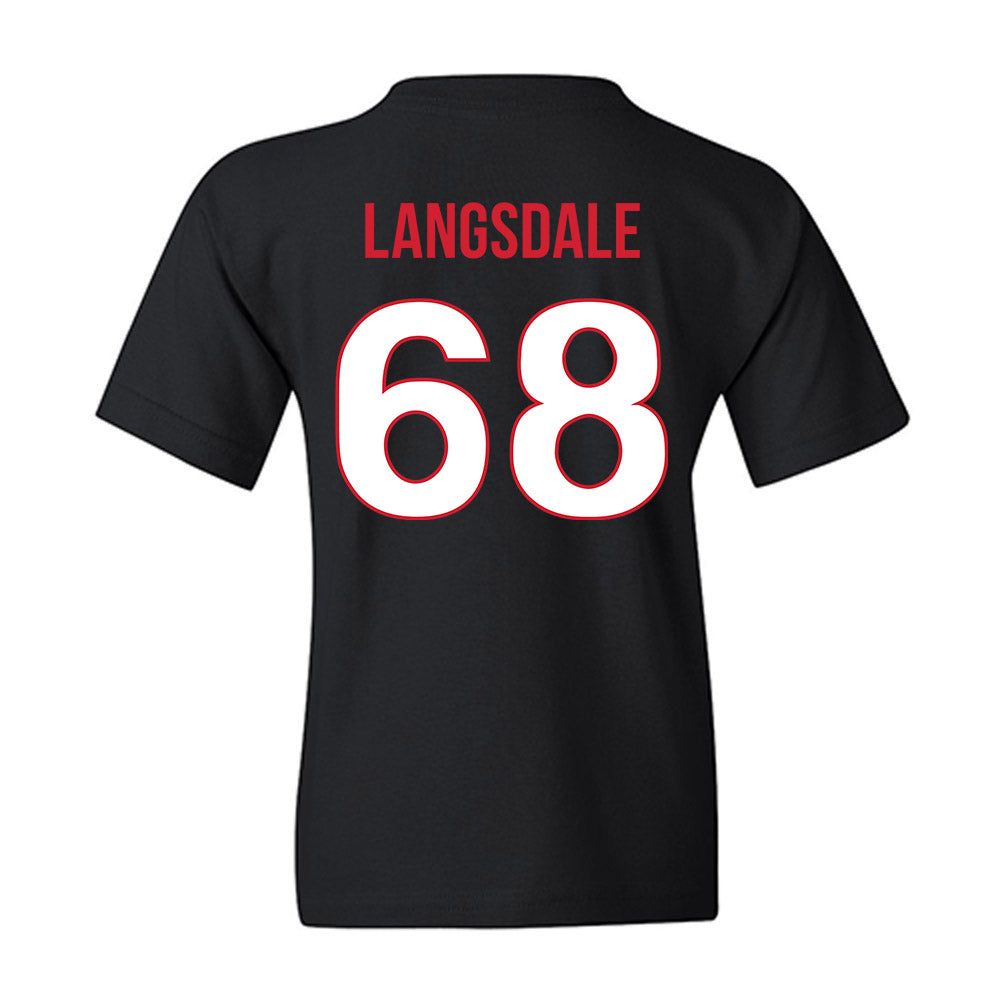 Rutgers - NCAA Football : Ryder Langsdale - Replica Shersey Youth T-Shirt-1