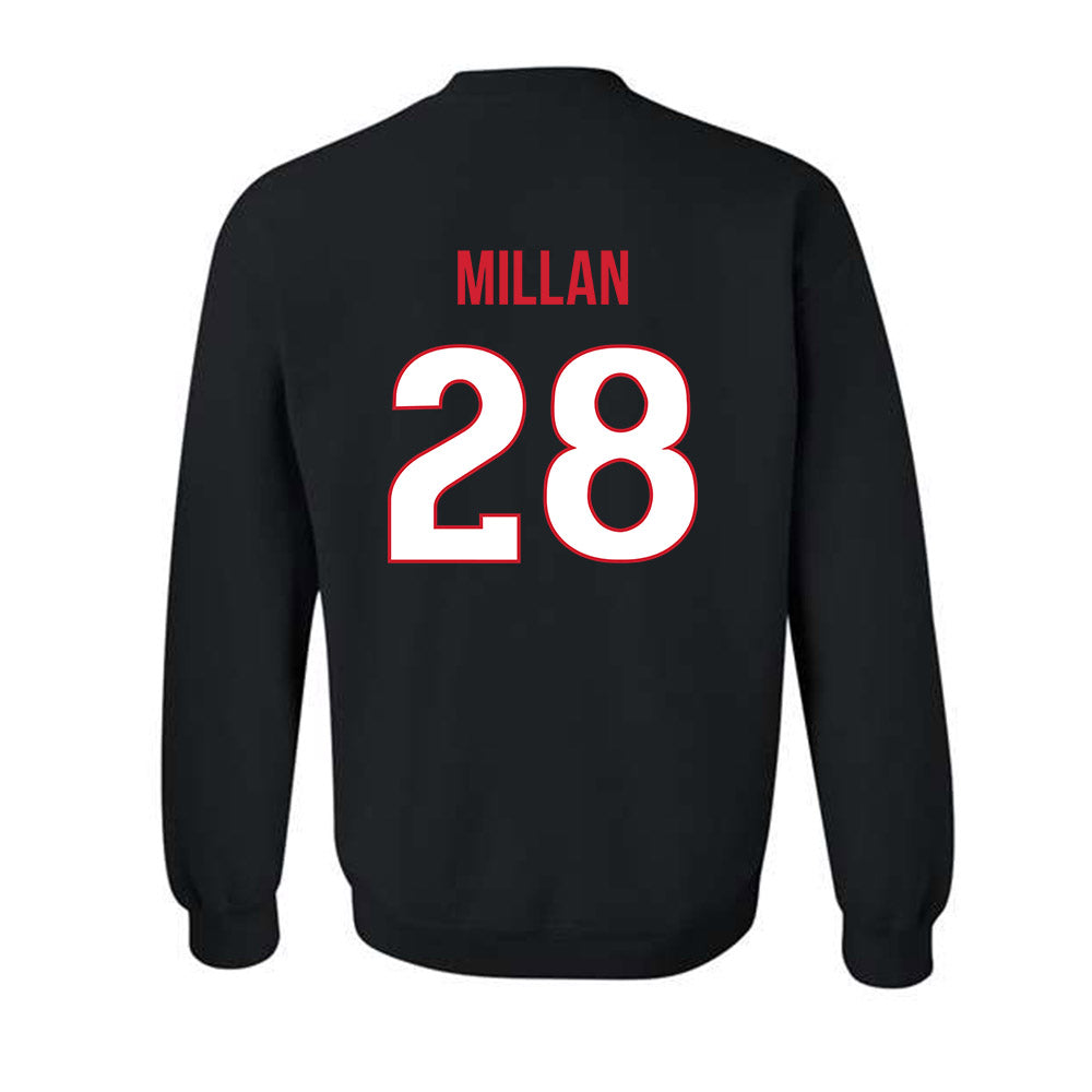 Rutgers - NCAA Softball : Rachel Millan - Replica Shersey Crewneck Sweatshirt-1