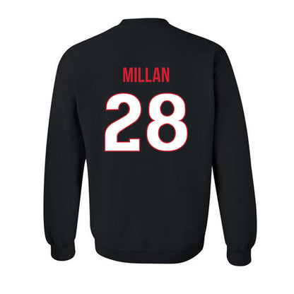 Rutgers - NCAA Softball : Rachel Millan - Replica Shersey Crewneck Sweatshirt-1