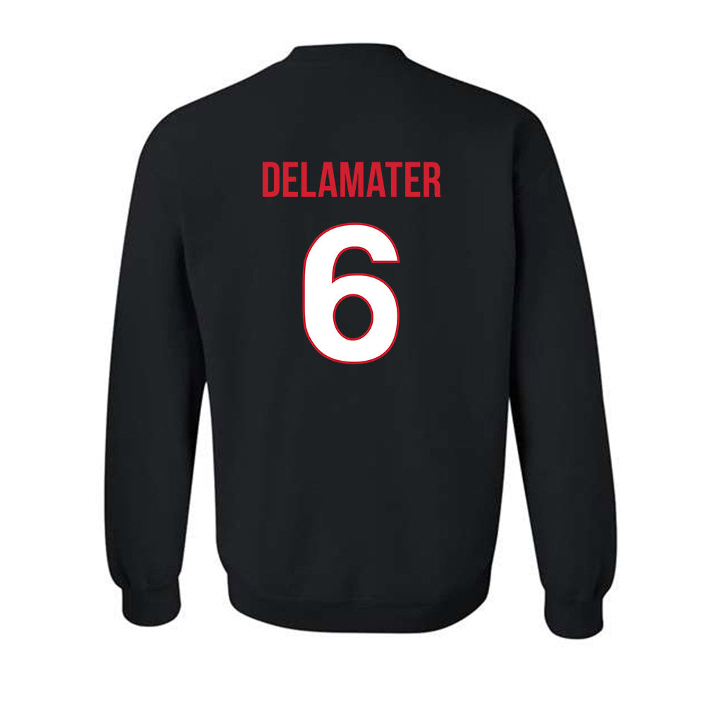 Rutgers - NCAA Women's Volleyball : Jenna DeLaMater - Replica Shersey Crewneck Sweatshirt-1