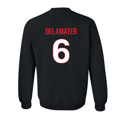 Rutgers - NCAA Women's Volleyball : Jenna DeLaMater - Replica Shersey Crewneck Sweatshirt-1