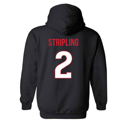 Rutgers - NCAA Softball : Hailey Stripling - Replica Shersey Hooded Sweatshirt-1