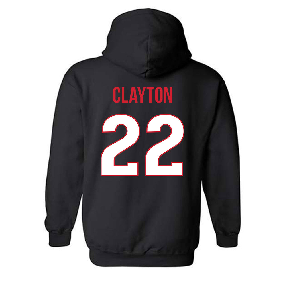 Rutgers - NCAA Football : Michael Clayton - Replica Shersey Hooded Sweatshirt-1