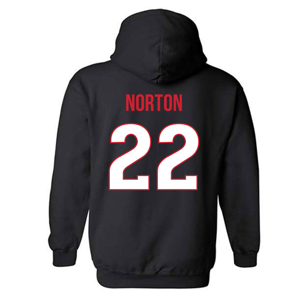 Rutgers - NCAA Men's Lacrosse : Joe Norton - Replica Shersey Hooded Sweatshirt-1