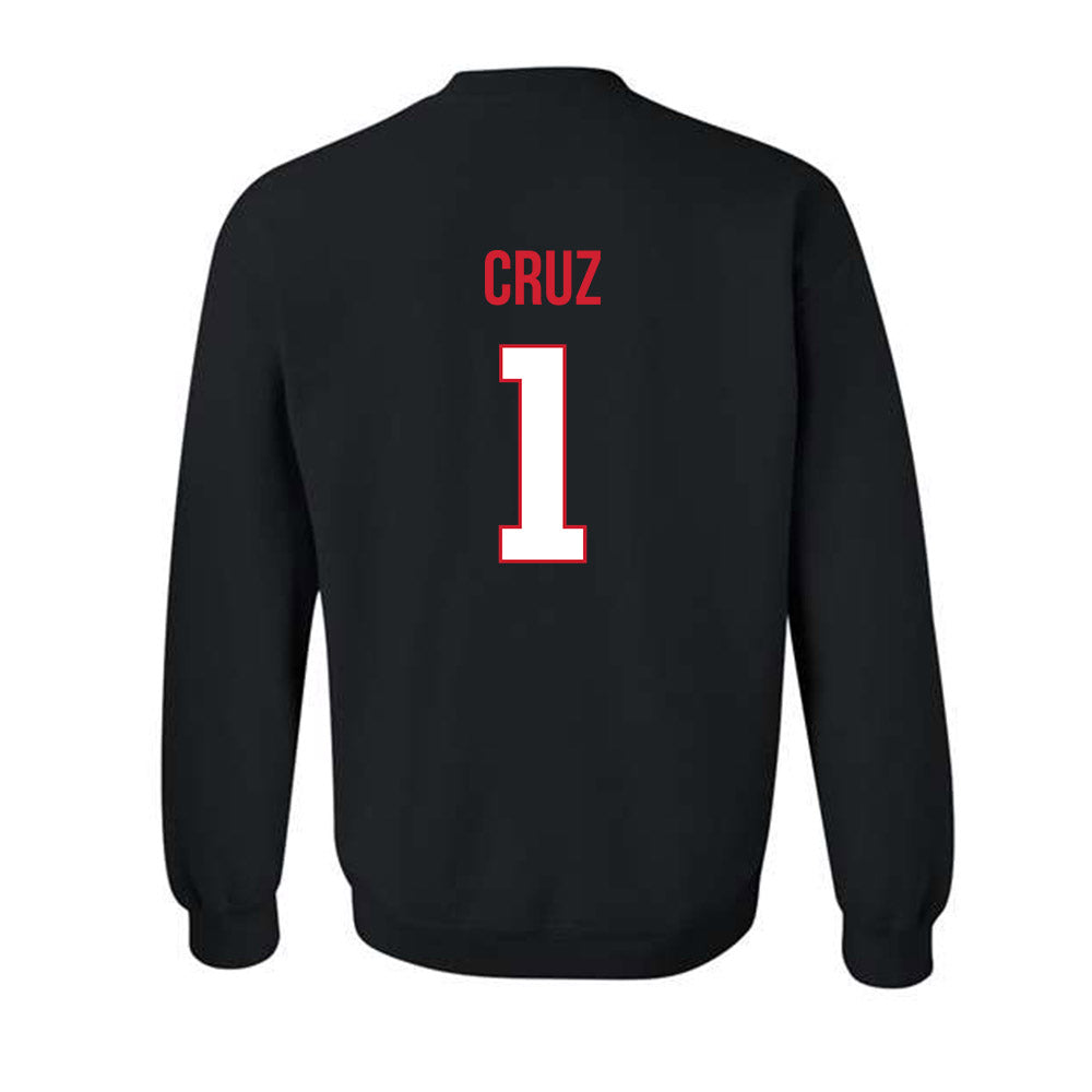 Rutgers - NCAA Baseball : Matthew Cruz - Replica Shersey Crewneck Sweatshirt-1