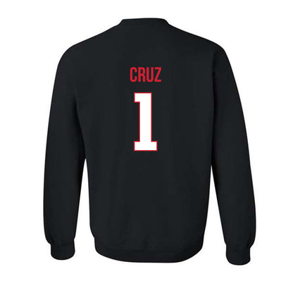 Rutgers - NCAA Baseball : Matthew Cruz - Replica Shersey Crewneck Sweatshirt-1
