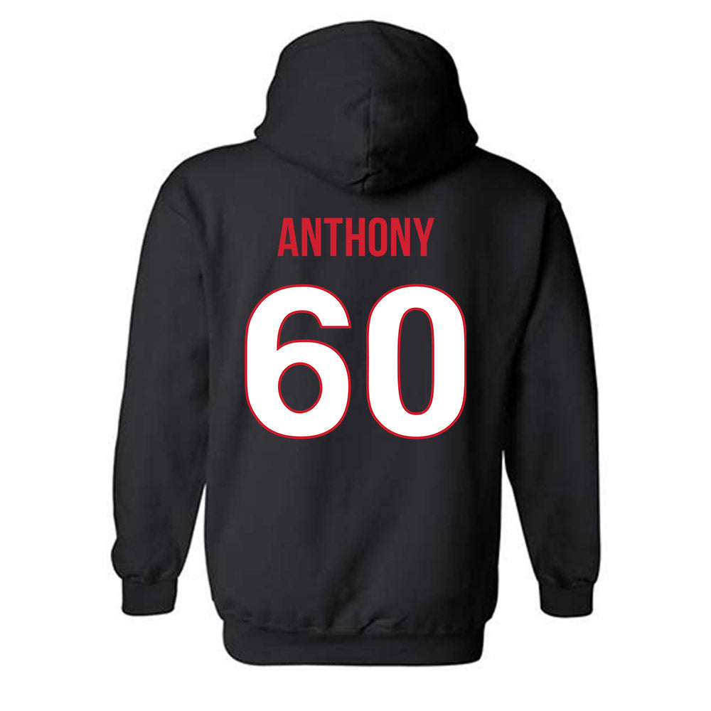 Rutgers - NCAA Football : Logan Anthony - Replica Shersey Hooded Sweatshirt-1