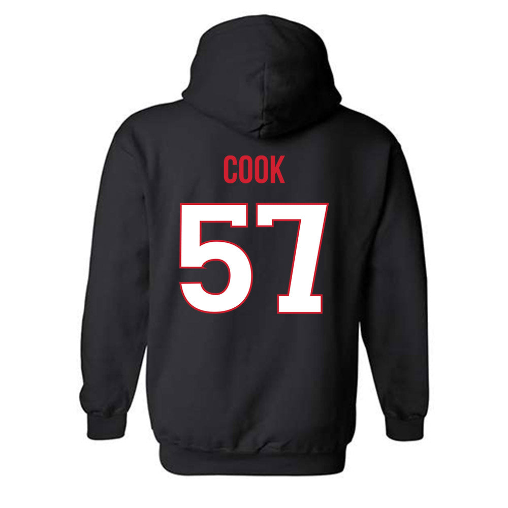 Rutgers - NCAA Football : Isaiah Cook - Replica Shersey Hooded Sweatshirt-1