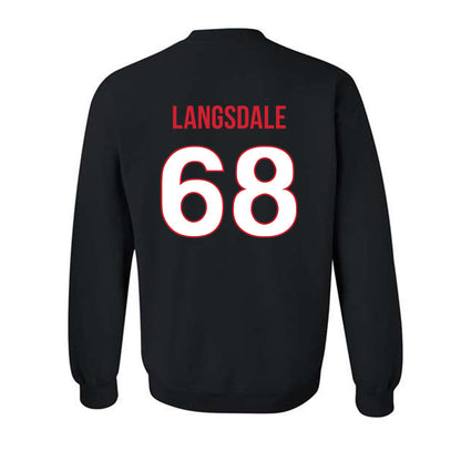 Rutgers - NCAA Football : Ryder Langsdale - Replica Shersey Crewneck Sweatshirt-1