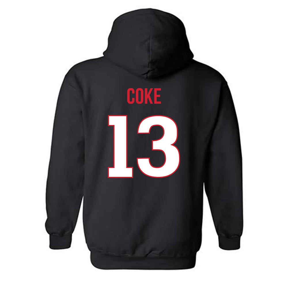 Rutgers - NCAA Football : Elias Coke - Replica Shersey Hooded Sweatshirt-1