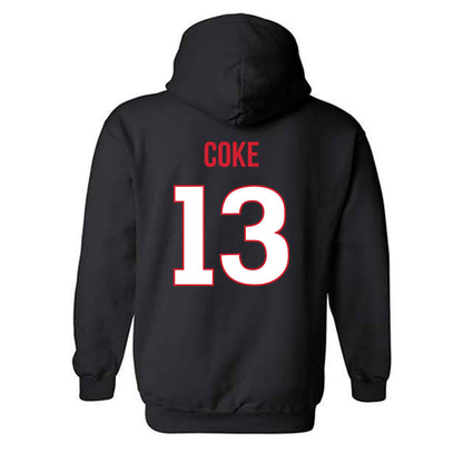 Rutgers - NCAA Football : Elias Coke - Replica Shersey Hooded Sweatshirt-1