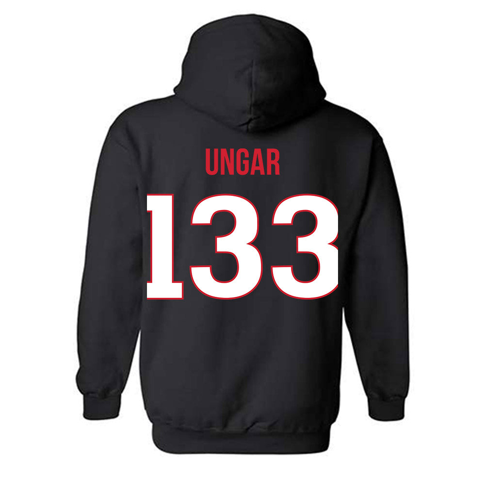 Rutgers - NCAA Wrestling : Brett Ungar - Replica Shersey Hooded Sweatshirt-1