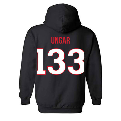 Rutgers - NCAA Wrestling : Brett Ungar - Replica Shersey Hooded Sweatshirt-1