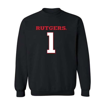 Rutgers - NCAA Football : Famah Toure - Replica Shersey Crewneck Sweatshirt-0