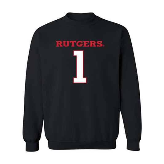 Rutgers - NCAA Football : Famah Toure - Replica Shersey Crewneck Sweatshirt-0