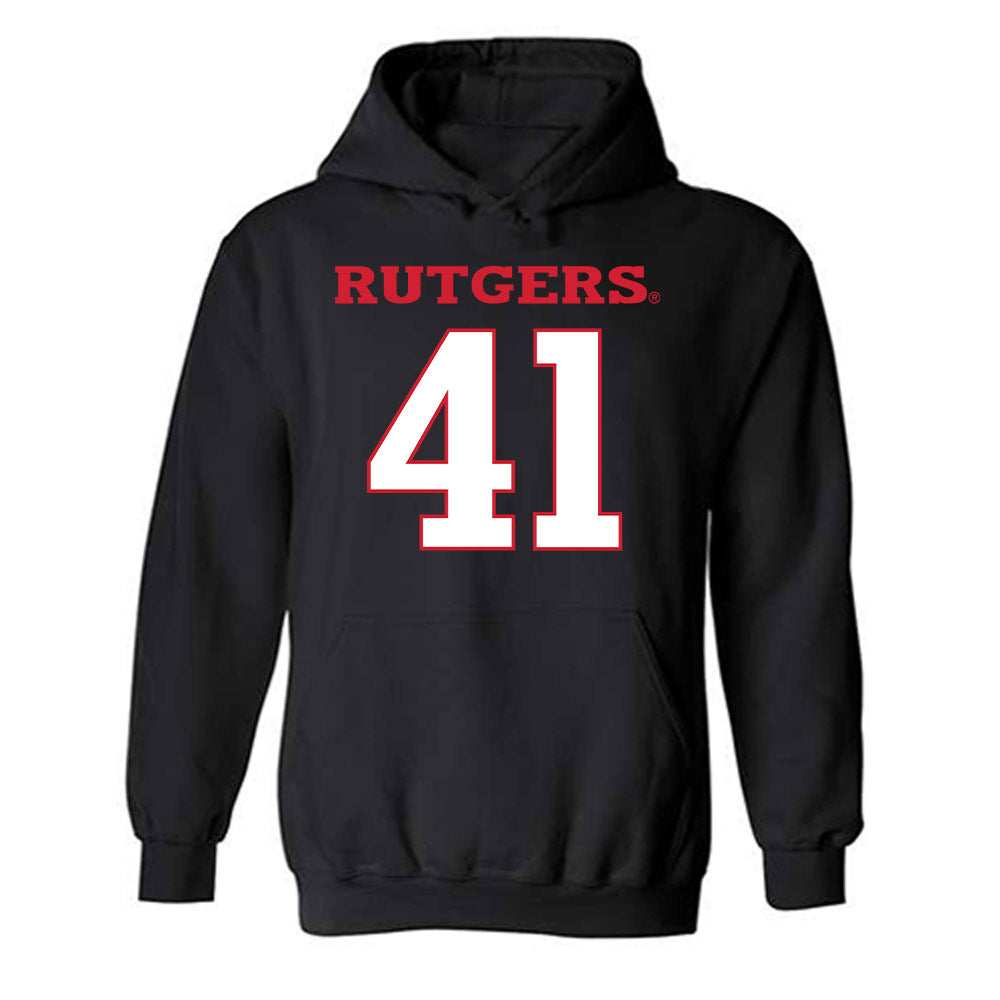 Rutgers - NCAA Football : Riley Wingate - Replica Shersey Hooded Sweatshirt-0