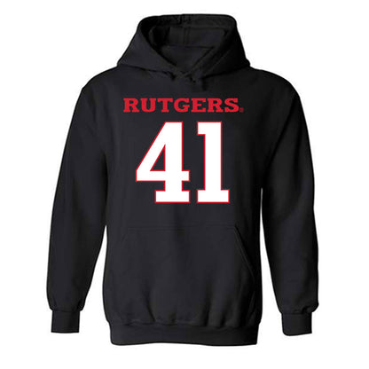 Rutgers - NCAA Football : Riley Wingate - Replica Shersey Hooded Sweatshirt-0
