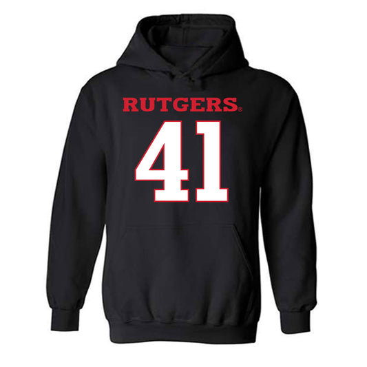 Rutgers - NCAA Football : Riley Wingate - Replica Shersey Hooded Sweatshirt-0