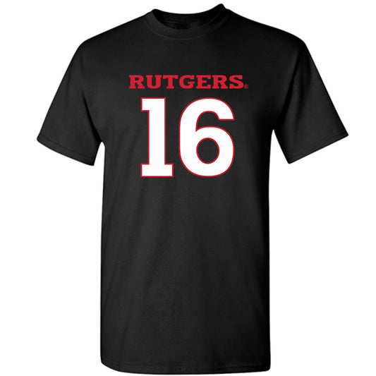 Rutgers - NCAA Baseball : Logan Martel - Replica Shersey T-Shirt-0