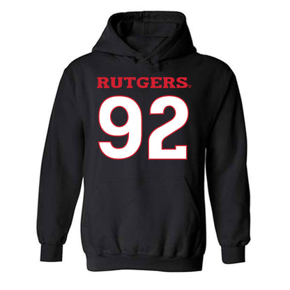 Rutgers - NCAA Football : Jermaine Polk - Replica Shersey Hooded Sweatshirt-0