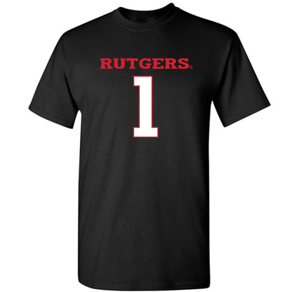 Rutgers - NCAA Football : Famah Toure - Replica Shersey T-Shirt-0