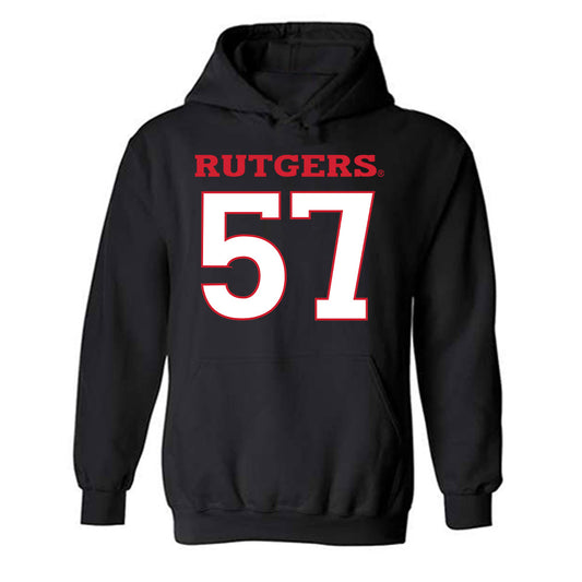 Rutgers - NCAA Women's Soccer : Riley Morris - Replica Shersey Hooded Sweatshirt-0