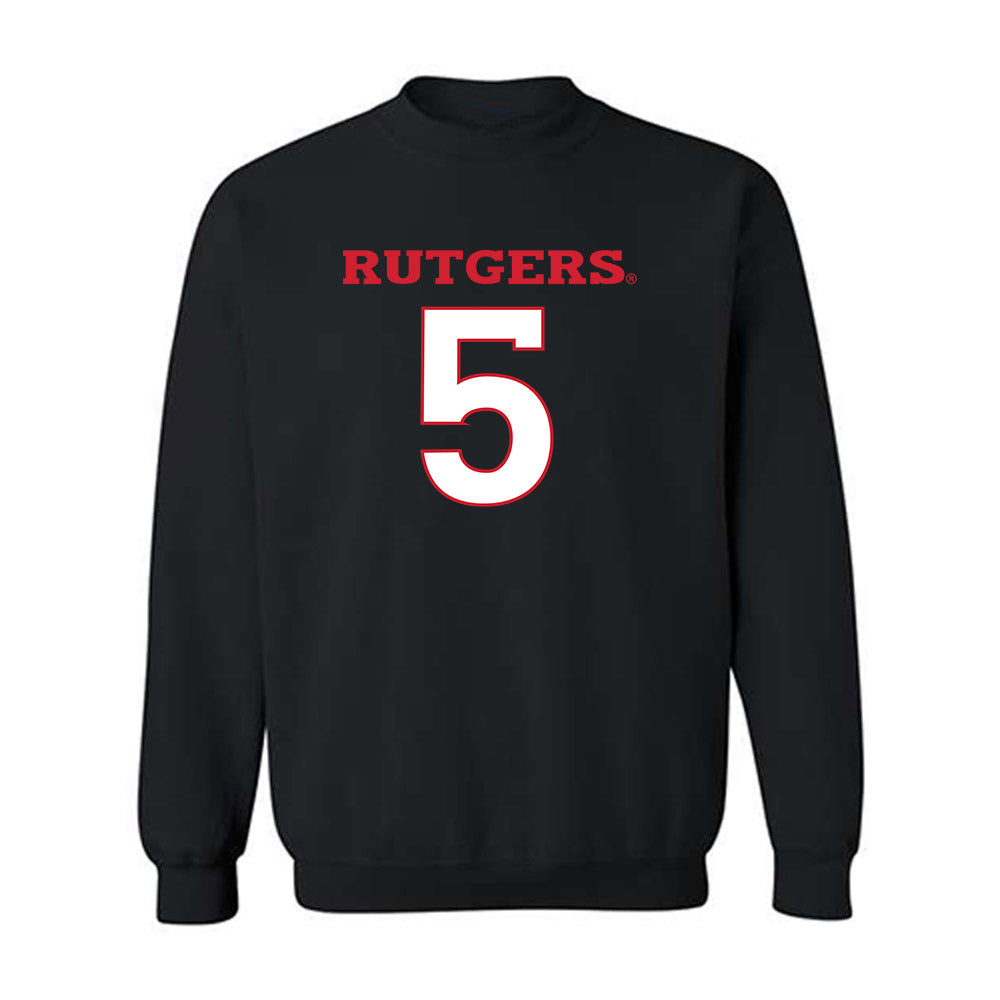 Rutgers - NCAA Women's Soccer : Bea Tinoco - Replica Shersey Crewneck Sweatshirt-0