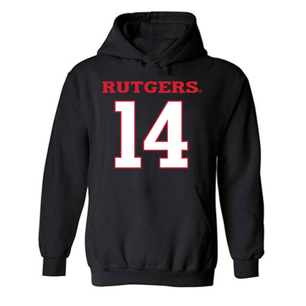 Rutgers - NCAA Football : Sah'nye Degraffenreidt - Replica Shersey Hooded Sweatshirt-0