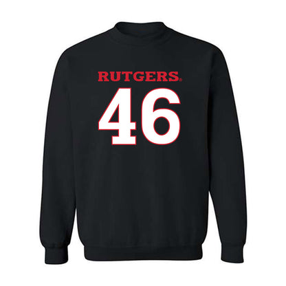 Rutgers - NCAA Baseball : Kevin Novobilsky - Replica Shersey Crewneck Sweatshirt-0