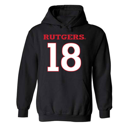 Rutgers - NCAA Softball : Siera Hoekstra - Replica Shersey Hooded Sweatshirt-0