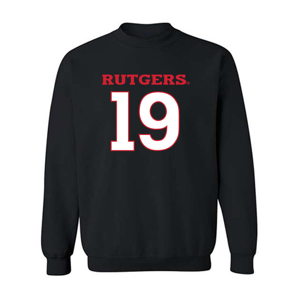 Rutgers - NCAA Softball : Kelsey Hoekstra - Replica Shersey Crewneck Sweatshirt-0