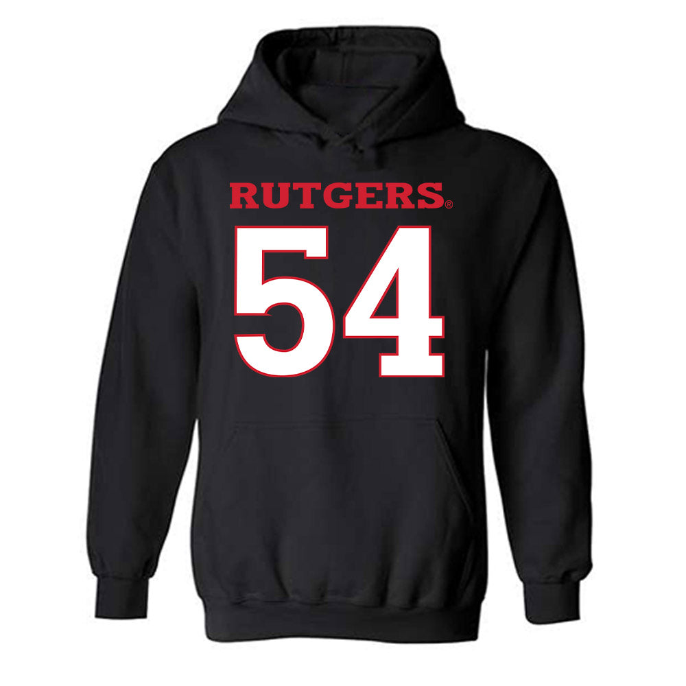 Rutgers - NCAA Football : Everett Small - Replica Shersey Hooded Sweatshirt-0