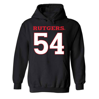 Rutgers - NCAA Football : Everett Small - Replica Shersey Hooded Sweatshirt-0