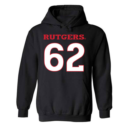 Rutgers - NCAA Football : Tyler Duell - Replica Shersey Hooded Sweatshirt-0
