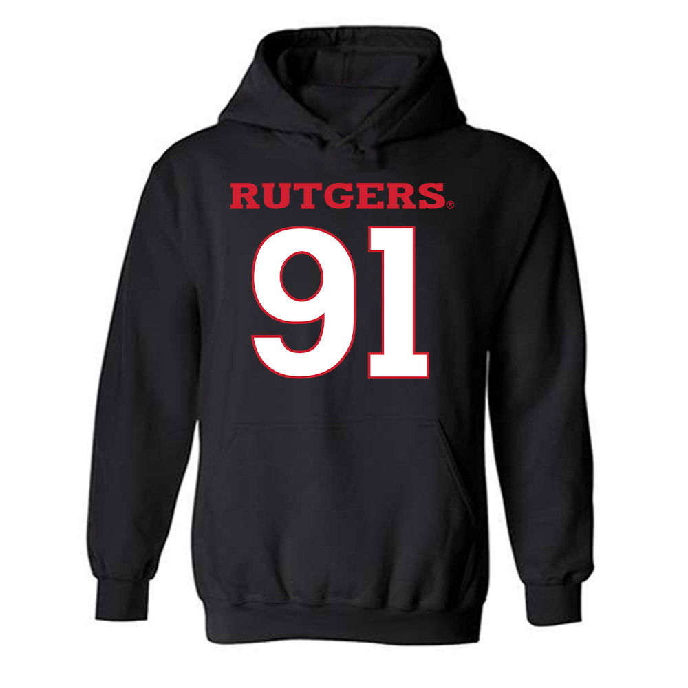 Rutgers - NCAA Football : Jaedin Lee - Replica Shersey Hooded Sweatshirt-0