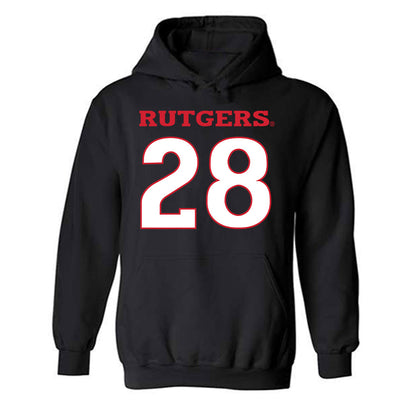 Rutgers - NCAA Softball : Rachel Millan - Replica Shersey Hooded Sweatshirt-0