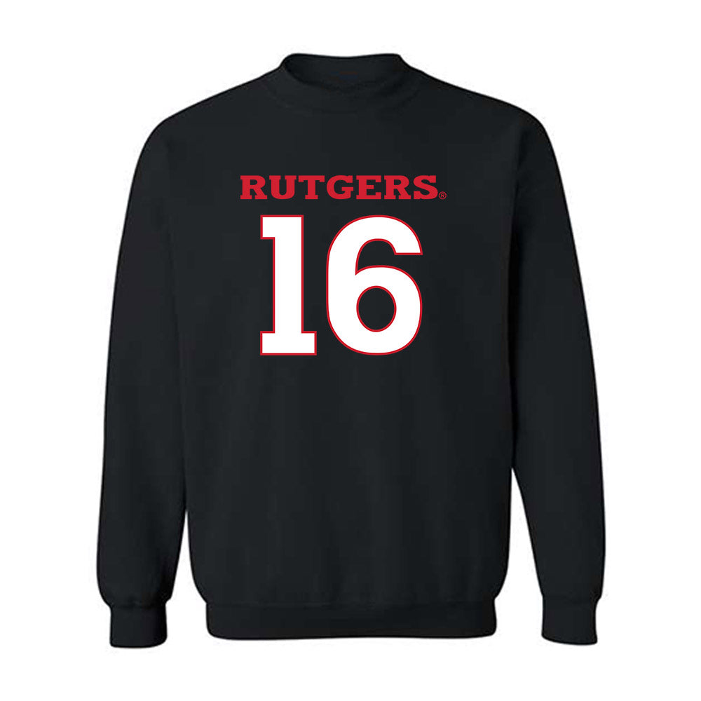 Rutgers - NCAA Baseball : Tyler Kane - Replica Shersey Crewneck Sweatshirt-0